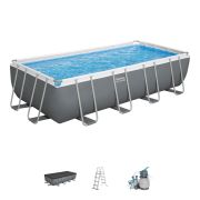 Montažni bazen Steel Pro MAX | 549 x 274 x 122 cm s filtrsko črpalko na pesek
