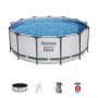 Montažni bazen Steel Pro MAX™ | 396 x 122 cm sa pumpom s kartonskim filterom