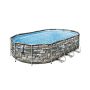 Montažni bazen Power Steel™ Comfort Jet™ | 610 x 366 x 122 cm bazen s uzorkom kamena sa pumpom s kartonskim filterom