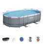Montažni bazen Power Steel™ Oval | 488 x 305 x 107 cm sa pumpom s kartonskim filterom