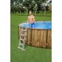 Montažni bazen Power Steel™ Swim Vista™ | 488 x 122 cm s uzorkom od drveta sa pumpom s kartonskim filterom