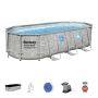 Montažni bazen Power Steel™ Swim Vista™ | 549 x 274 x 122 cm sa uzorkom kamena sa pumpom s kartonskim filterom