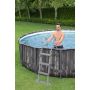 Montažni bazen Steel Pro MAX™ | 427 x 107 cm s uzorkom drveta sa pumpom s kartonskim filterom