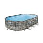Montažni bazen Power Steel Comfort Jet Oval sa pumpom s kartonskim filterom | 610 x 366 x 122 cm