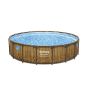Montažni bazen Power Steel™ Swim Vista™ | 549 x 122 cm s uzorkom drveta sa pumpom s kartonskim filterom