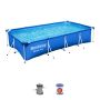 Montažni bazen Steel Pro | 400 x 211 x 81 cm sa pumpom s kartonskim filterom