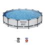 Montažni bazen Steel Pro MAX | 427 x 84 cm sa pumpom s kartonskim filterom