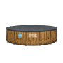 Montažni bazen Steel Pro MAX™ Splashview | 427 x 107 cm s uzorkom drveta sa pumpom s kartonskim filterom