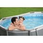 Bazen Steel Pro MAX | 305 x 200 x 84 cm sa pumpom s kartonskim filterom