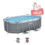 Bazen Steel Pro MAX | 305 x 200 x 84 cm sa pumpom s kartonskim filterom