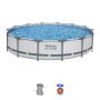Montažni bazen Steel Pro MAX | 427 x 84 cm sa pumpom s kartonskim filterom