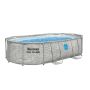 Montažni bazen Steel Pro MAX™ Splashview™ | 488 x 305 x 107 cm sa uzorkom kamena s filtarskom pješčanom pumpom