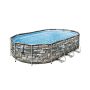 Montažni bazen Power Steel Comfort Jet Oval sa pumpom s kartonskim filterom | 610 x 366 x 122 cm