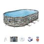 Montažni bazen Power Steel Comfort Jet Oval sa pumpom s kartonskim filterom | 610 x 366 x 122 cm