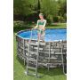 Montažni bazen Power Steel Comfort Jet Oval sa pumpom s kartonskim filterom | 610 x 366 x 122 cm