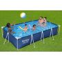 Montažni bazen Steel Pro | 400 x 211 x 81 cm sa pumpom s kartonskim filterom