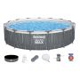 Bazen Steel Pro™ MAX | 457 x 107 cm set sa pumpom s kartonskim filterom i LED svjetlom