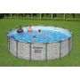 Montažni bazen Steel Pro MAX™ | 488 x 122 cm s kamenim uzorkom sa pumpom s kartonskim filterom