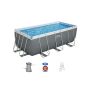 Montažni bazen Steel Pro MAX | 412 x 201 x 122 cm sa pumpom s kartonskim filterom