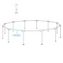 Rezervna gornja šipka za bazene Power Steel® Swim Vista Series™ | 488 x 122 cm