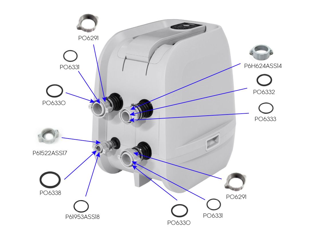 Rezervna spojna matica za pumpe Lay-Z-Spa® HydroJet Pro™