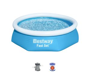 Bazen sa rubom na napuhavanje Fast Set™ sa pumpom | 244 x 61 cm