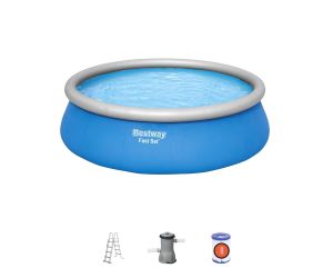Bazen sa rubom na napuhavanje Fast Set™ sa pumpom | 457 x 122 cm