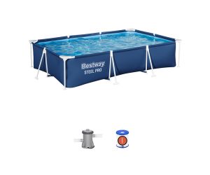 Montažni bazen Steel Pro™ | 300 x 201 x 66 cm sa pumpom s kartonskim filterom