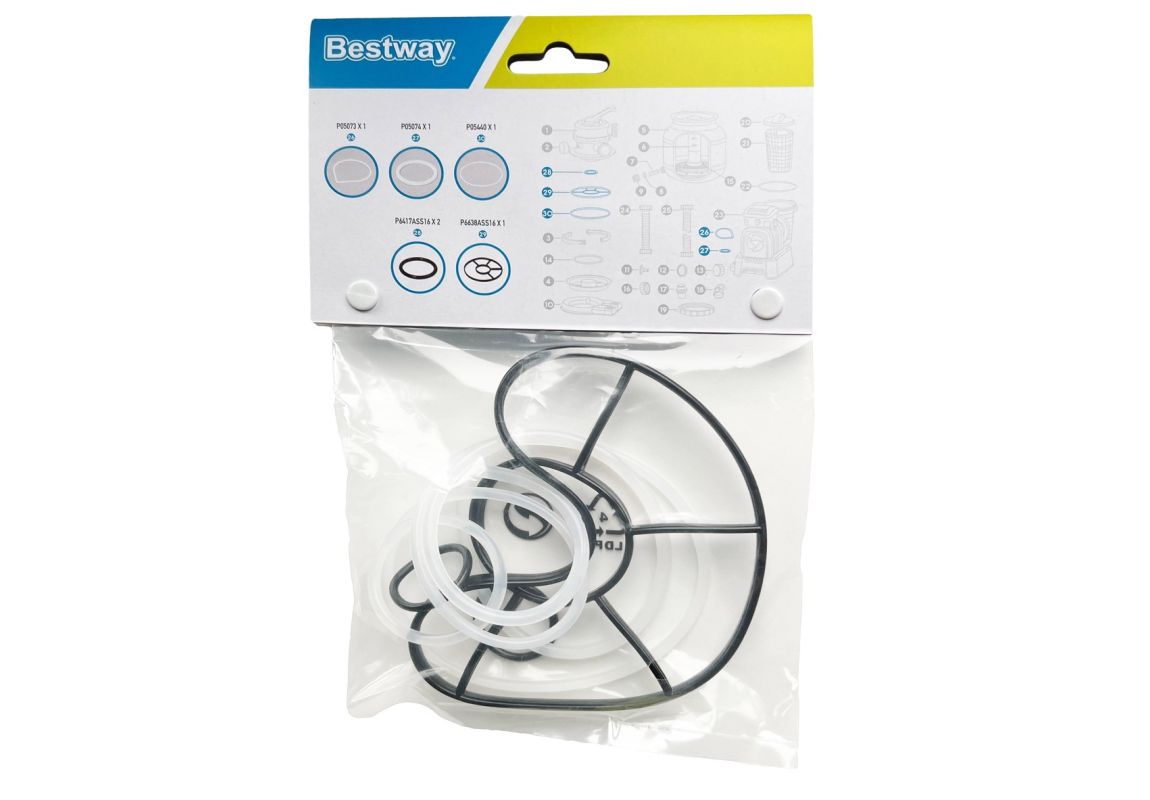 Rezervni set brtvi za ventil i poklopac pumpe Bestway | za pješčane filtracijske pumpe 5678L i 8327L