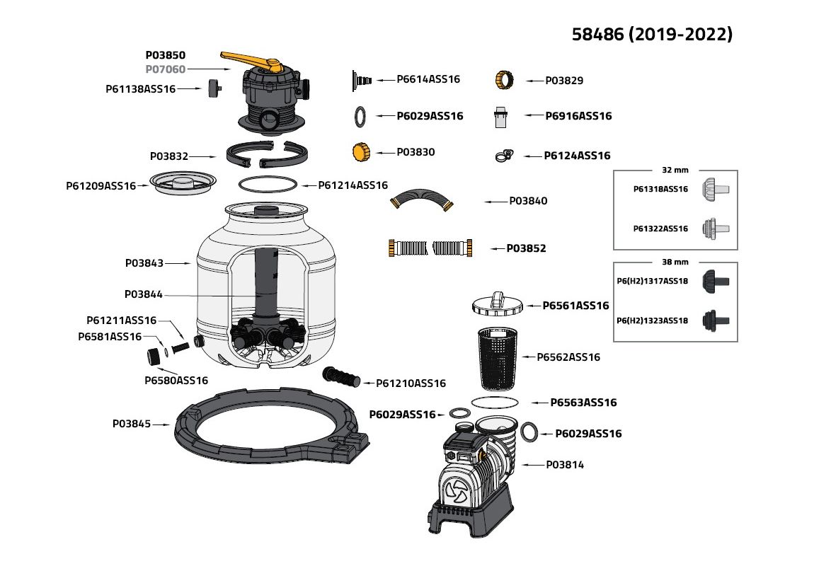 Filter pumpa s filterom na pijesak ili Polysphere™ | 11.355 l/h