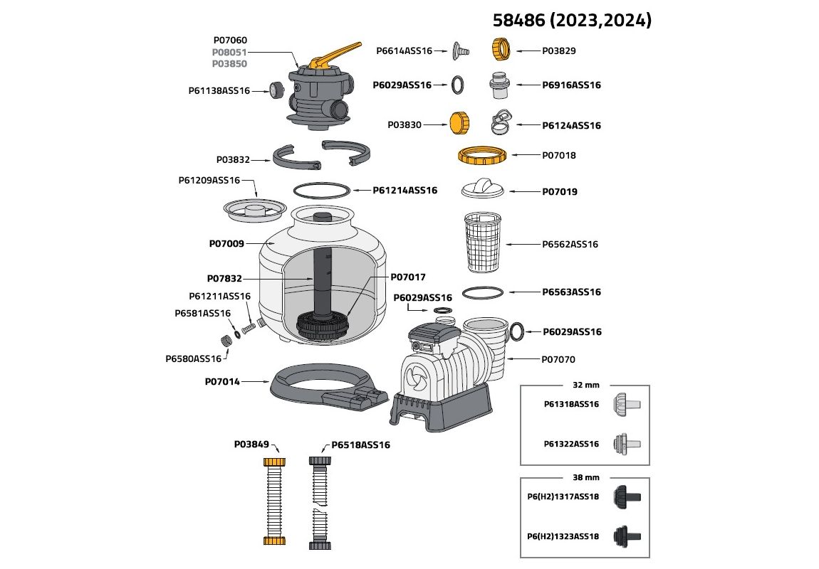 Filter pumpa s filterom na pijesak ili Polysphere™ | 11.355 l/h