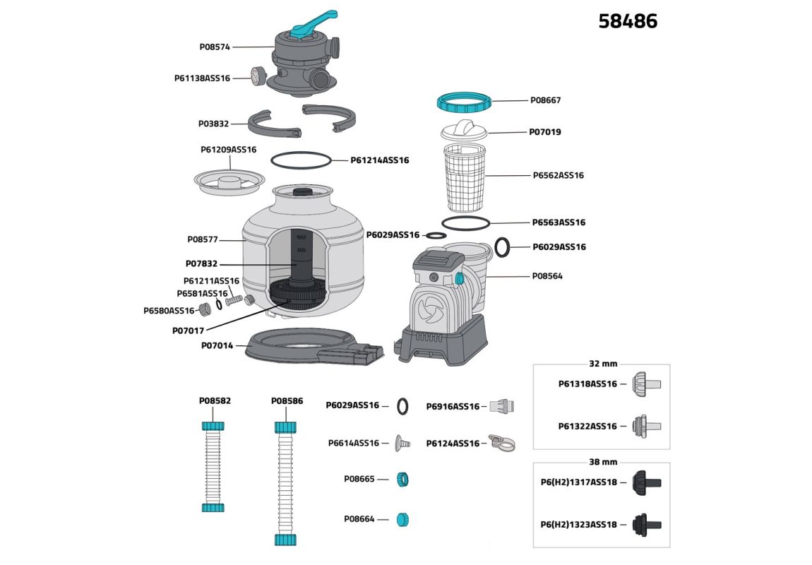 Filter pumpa s filterom na pijesak ili Polysphere™ | 11.355 l/h