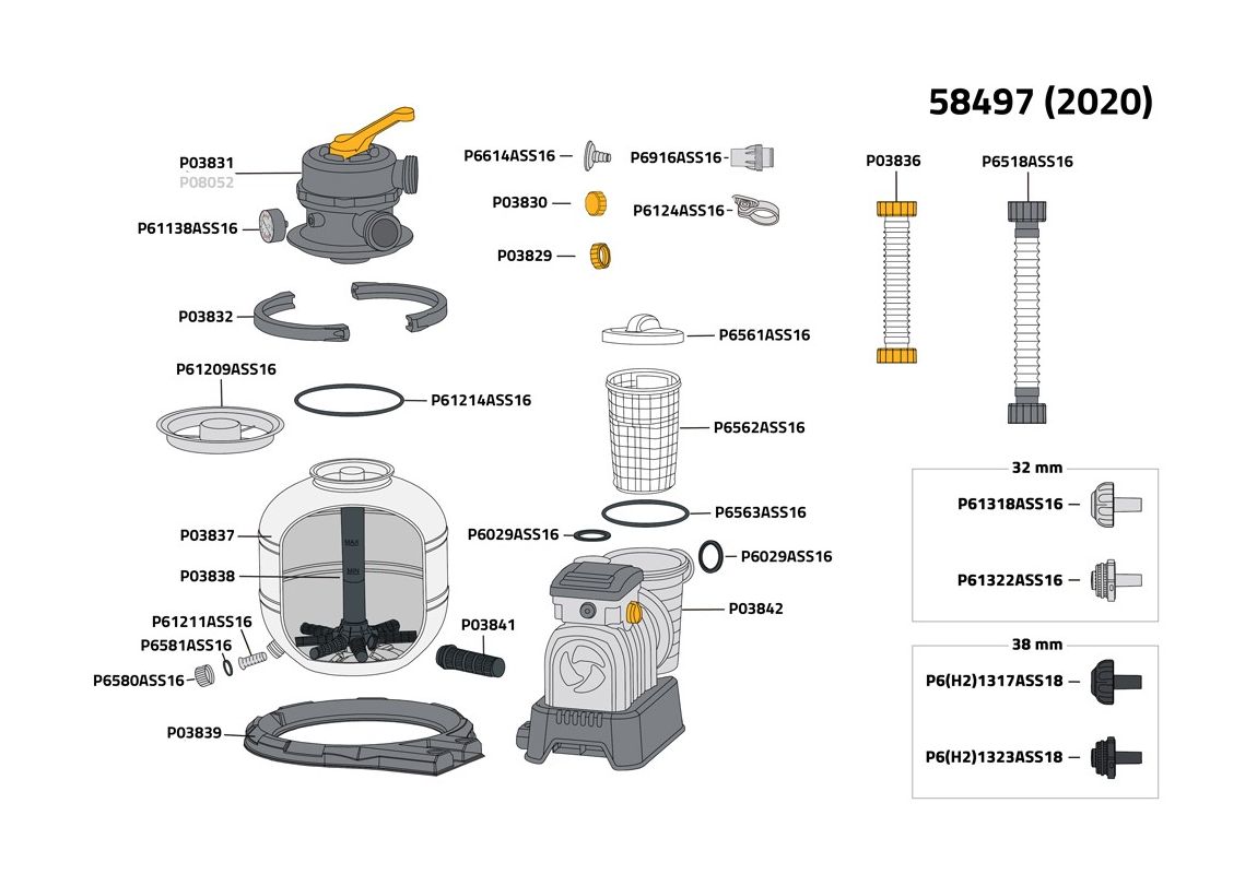 Filter pumpa s filterom na pijesak ili Polysphere™ | 6.056 l/h