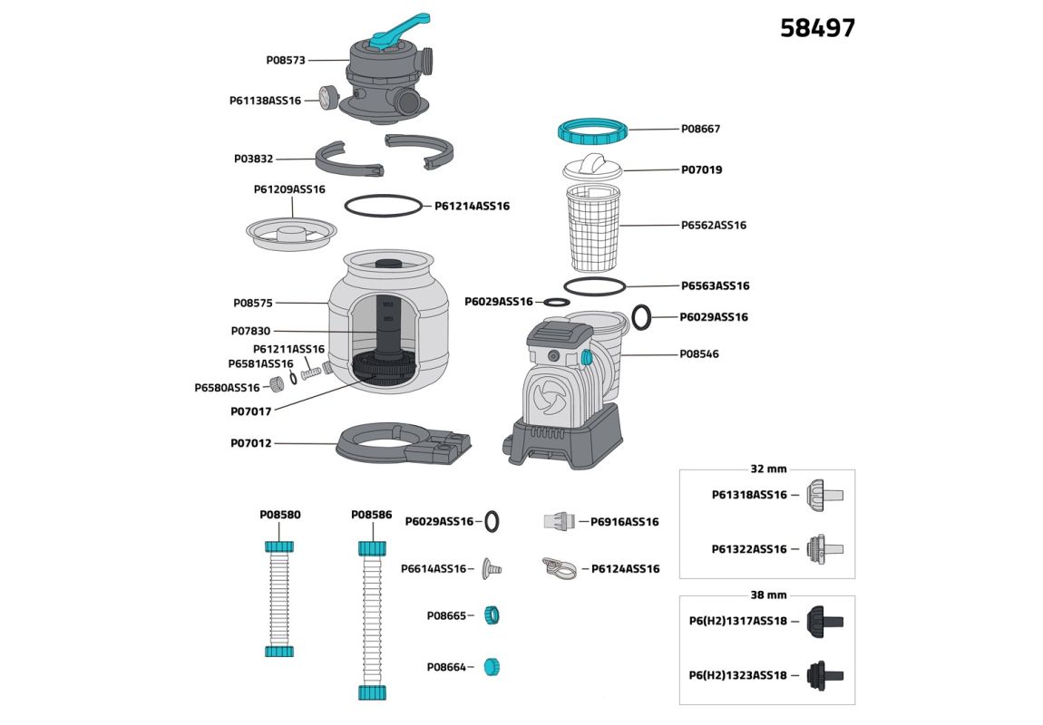 Filter pumpa s filterom na pijesak ili Polysphere™ | 6.056 l/h
