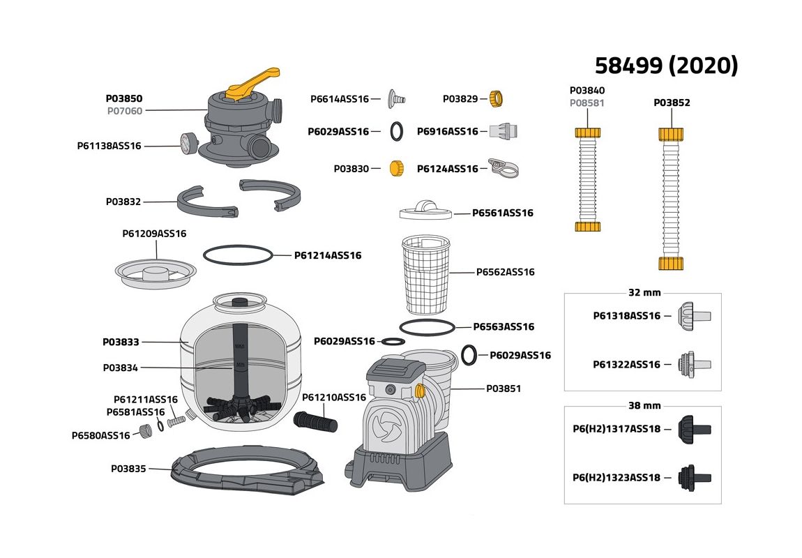 Filter pumpa s filterom na pijesak ili Polysphere™ | 8.327 l/h