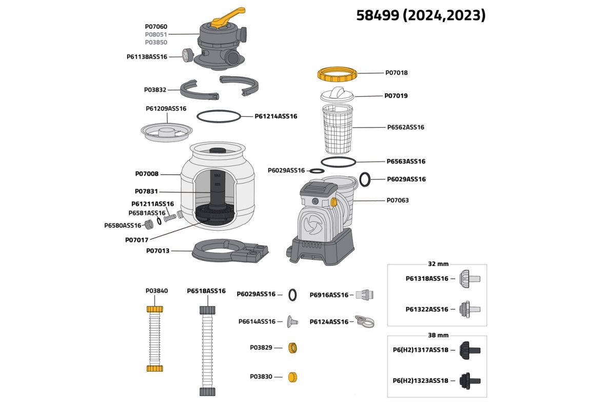 Filter pumpa s filterom na pijesak ili Polysphere™ | 8.327 l/h