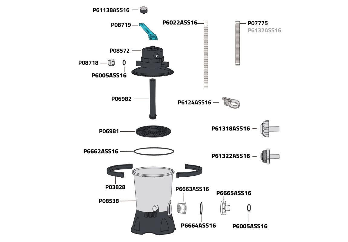 Filter pumpa s filterom na pijesak ili Polysphere™ | 3.596 l/h