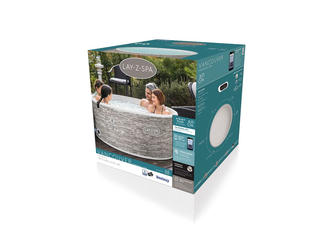 Masažni bazen (jacuzzi) Lay-Z-Spa Vancouver Airjet Plus | 155 x 60 cm