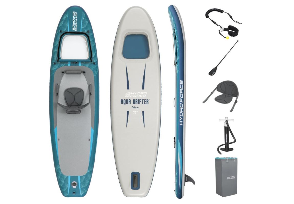 SUP Hydro-Force™ Aqua Drifter View s ugrađenim prozorom | 335 x 91,5 x 15 cm