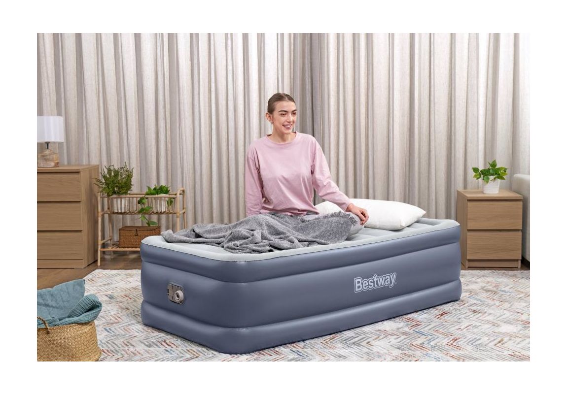 Madrac na napuhavanje Tritech Twin s ugrađenom AC pumpom | 191 x 97 x 51 cm