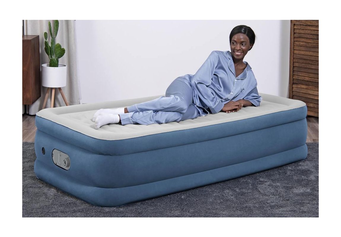 Madrac na napuhavanje Twin s ugrađenom dvostrukom pumpom  | 191 m x 97 x 46 cm