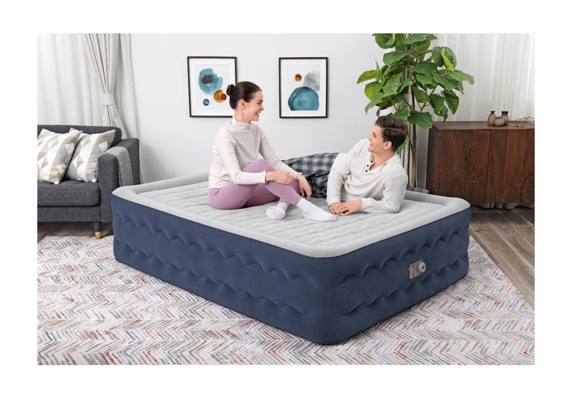 Madrac na napuhavanje Truleisure™ Queen s ugrađenom AC pumpom | 203 x 152 x 51 cm