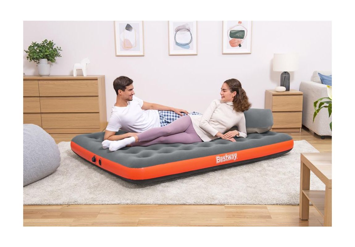 Madrac na napuhavanje Roll and Relax s pumpom AirCinch | 203 x 152 x 22 cm
