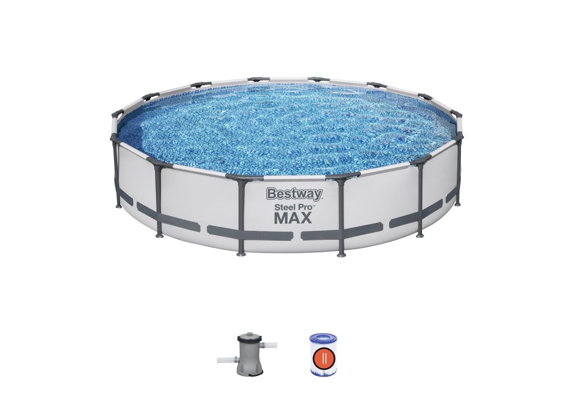 Montažni bazen Steel Pro MAX | 427 x 84 cm sa pumpom s kartonskim filterom