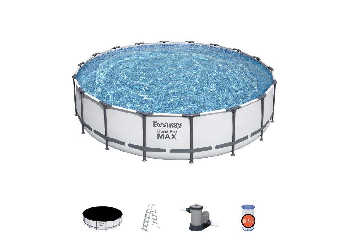 Bazen Steel Pro MAX | 549 x 122 cm sa pumpom s kartonskim filterom