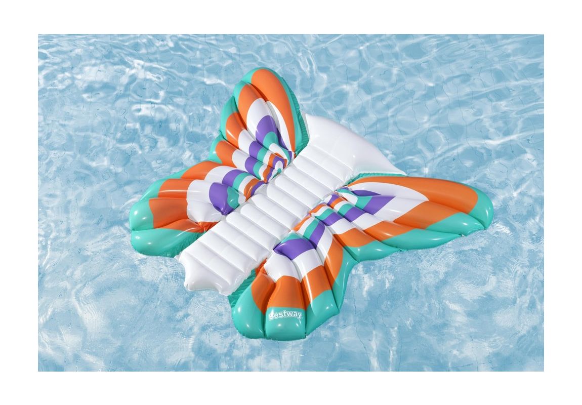 Madrac na napuhavanje Boho Butterfly | 186 x 146 x 21 cm