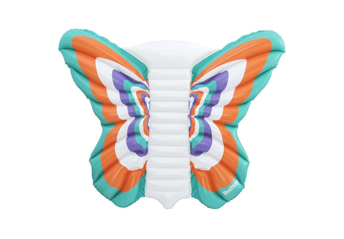 Madrac na napuhavanje Boho Butterfly | 186 x 146 x 21 cm