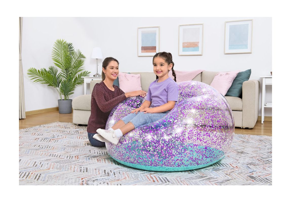 Naslonjač na napuhavanje Glitter Dream™ | 114 x 112 x 66 cm