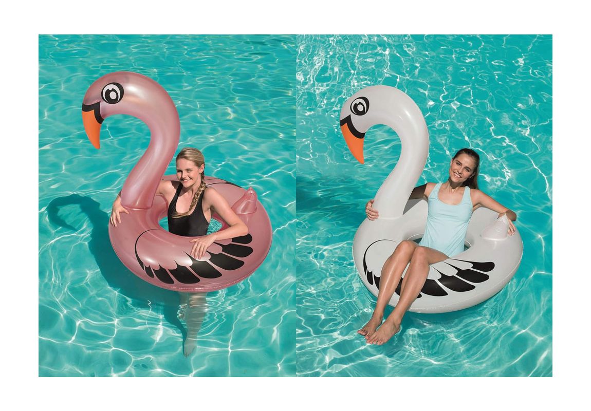 Kolut na napuhavanje flamingo | 165 x 117 cm