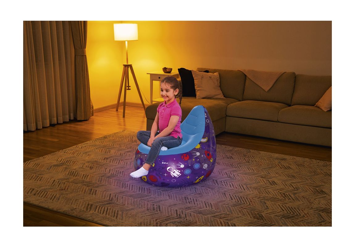 Naslonjač na napuhavanje Astro Glow LED I 72 x 72 x 64 cm